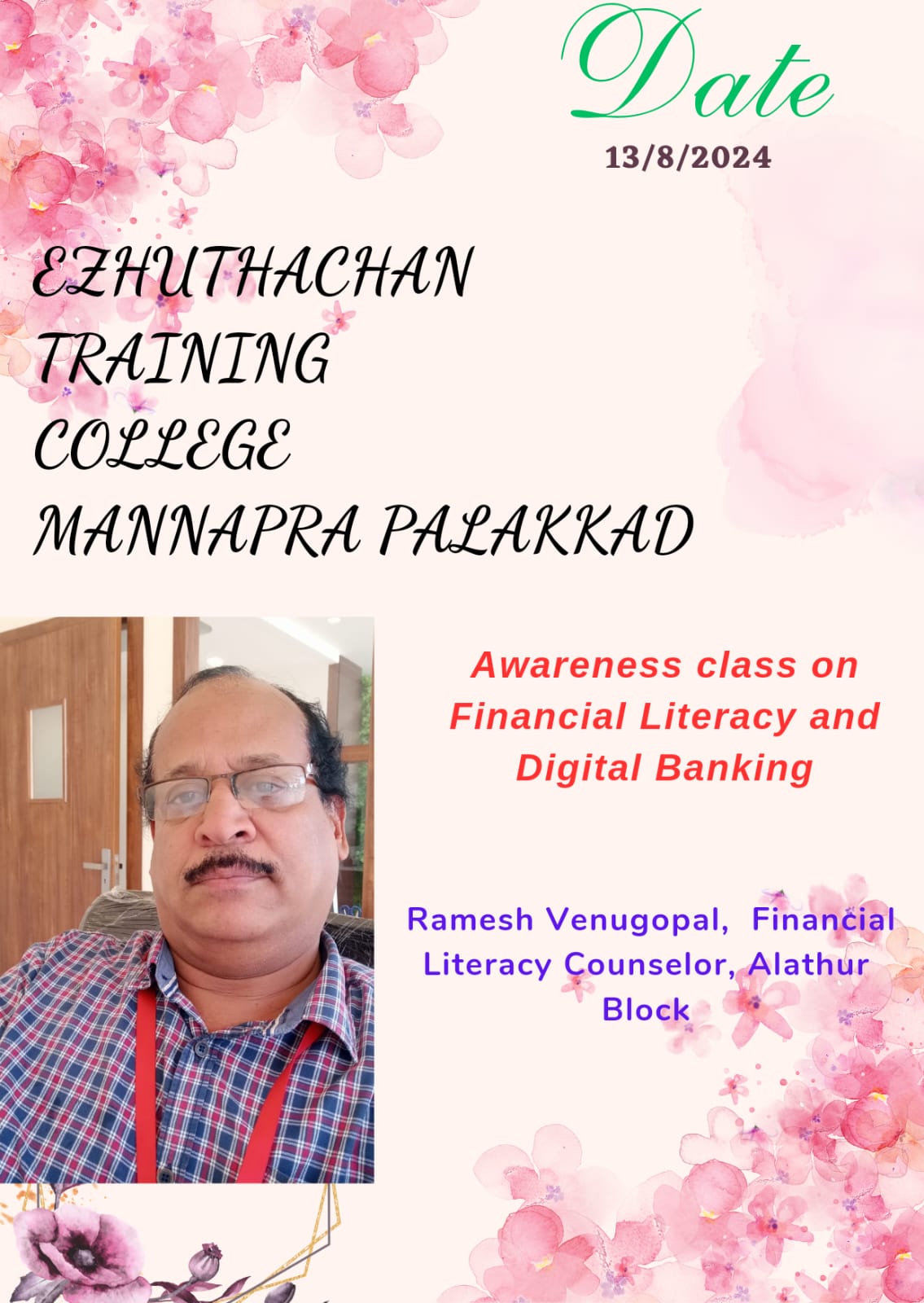 Awareness class on Financial Literacy and Digital Banking